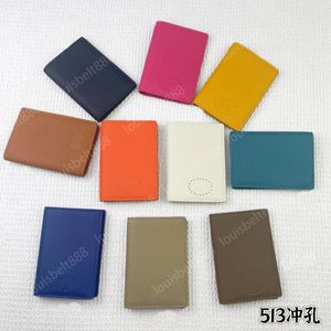 Fashion classic French brand Designer Passport wallet High quality leather Men Women's Passport Holder 4 card slots 1 Passport slot 10 colors SIZE 10cm*14cm*1cm