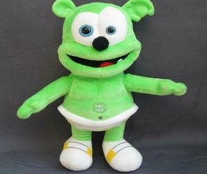 12quot30cm music rubber gummy bear plush green toy doll children boys and girls birthday gifts6111531