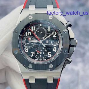 Ekscytujący AP Wristwatch Royal Oak Offshore Series 26470So Ceramic Circle Red Igle Wampir Automatyczne zegarek mechaniczny Mens 42 mm