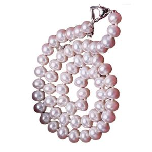Altri pendenti 8-9-10 mm Collana di perle bianche naturali del Mar Cinese meridionale Collane di gioielli con consegna a goccia da 18 pollici Dheob