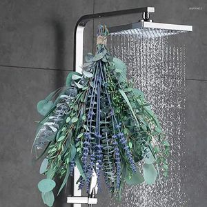 Dekorativa blommor eukalyptus stjälkar 25st naturligt färskt dusch bunt falskt för jularrangemang hem kransdekor
