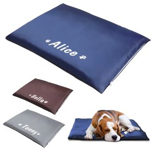 Personalized Pet Bed Mat Waterproof Dog Cat Sleeping Beds NonSlip Indoor Dogs Mats Free Name Print For Small Large Cats 240328