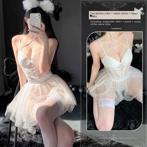 Ke2e Sexy Pignaio divertente Lingerie Ipure e abiti seducenti seducenti trasparenti in pizzo sexy in pizzo non è necessario togliere abiti da sposa sul letto 2404101