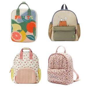2024 Cartoon Print Floral Kids Plecak dla dziewcząt chłopięce torby szkolne dziecięce torby plecaki słodkie 240329