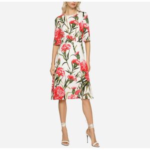 Urban Sexy Dresses Womens Dress Long Sleeve Carnation Print Silk Midi Drop Delivery Apparel Clothing Dh07L