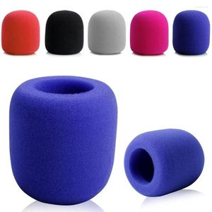 Microphones 5Pcs/pack 5 Colors Microphone Mic Cover Protective Grill Shield Soft Cap Windshield Wind Sponge Foam