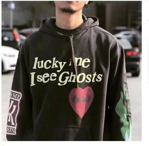 2024 NEUE Herrenbekleidung Hoodies „Lucky me I see Ghosts“ Print Hoodie Sweatshirts Herren Damen Designer Hoodies Pullover Herbst Winter Sweatshirts