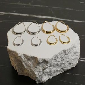 Kolczyki Hoop Sprzedawanie geometrycznego owalnego ministerstwa minimalistyczna biżuteria ślubna