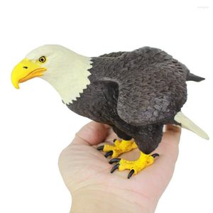 Dekorativa figurer Eagle White Head Sea Plastic Solid Static Children's Toy Presents