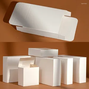 Present Wrap 20st DIY Packaging Boxes White Paper Liten Soap Box Cardboard Jewelry Packing Carton Wedding Party