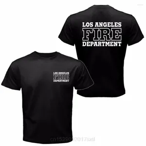 Camisetas masculinas Los Angeles Fire Department Busca e Resgate San Andreas Movie Clothing T-shirt de alta qualidade Tops Hipster Tees