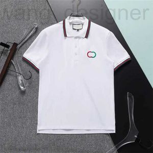 Herrpolos designer lyx varumärken mens designer polo t-shirt sommar mode andas kort ärm lapel casual topp tröjor m-3xl mck9