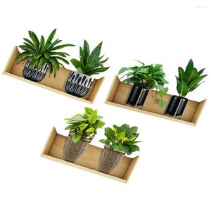 Wallpapers 3 Sheets Wall Stickers Adhesive Potted Plants Decal Bedroom Wallpaper Peel And Stick Decorations