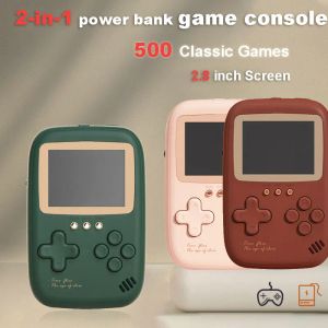 Konsole Game Power Bank 10000MAH Retro Handheld Console Buildin 500 Classic Game Console Game Console Portable Game Player