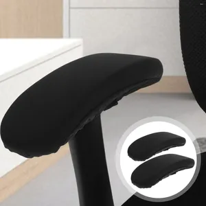 Cadeira cobre 1 par de apoio de braço universal esponja elástica poltrona removível para cadeiras de computador de escritório assento