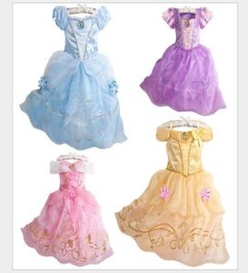 2020 Abito per bambini Costume Rapunzel Party Abito da sposa Costume Bambini Ragazze Abito da principessa Belle La Bella Addormentata Aurora Costume1217969