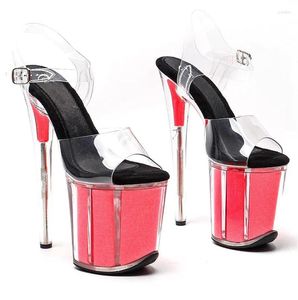 Scarpe da Ballo Wome Fashion 20CM/8 pollici PVC Piattaforma Superiore Sandali Sexy con Tacco Alto 148