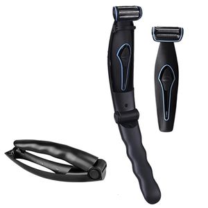 Pro rosto barba máquina de barbear navalha elétrica aparador de cabelo bodygroom kit barbeador elétrico para homens corpo de volta 100-240v recarregável 240325