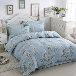 Yatak takımları ev tekstil karikatür kutup ayısı çocuk yatak yatağı yatak keten yorgan yastık kılıfı/yatak