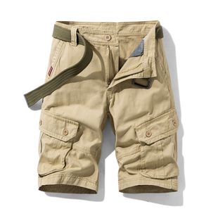 Sommershorts, Herren-Workwear-Shorts, lässige fünfeckige Herrenhosen, trendige Marken-Shorts mit geradem Schlauch und mehreren Taschen, Herren