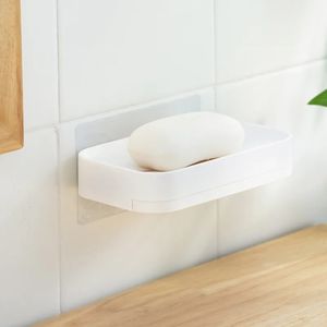 Wall Mounted Drawer Soap Dishes Box Drain Sponge Holder Storage Rack For Kitchen Bathroom Accessories Toiletries Organizer Set