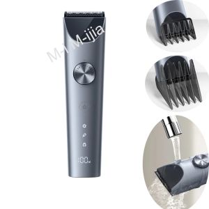 コントロールXiaomi Mijia Hair Clipper 2 Cutting Machine Trippers Titanium Alloy Blade Rechargeable Barber Shaver Cutter