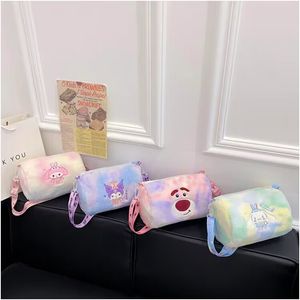 Bunte Samtplüsch Kuromi Tasche Plüschtiere Gefüllte Puppe Kawaii Cinnamoroll Rucksack Handtasche Weihnachten Geburtstagsgeschenke für Kinder 245