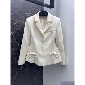 Women'S Jackets 2024 European Fashion Style Sweet Bow Suit Coat Drop Delivery Apparel Womens Clothing Outerwear Dh3Mg