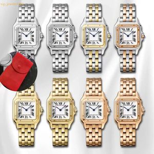 Womens Watch Designer Watch Woman Square Panthere Fashion Quartz Orologio Uomo Watches High Quality 22mm 27mm AAA Stainless Steel Sapphire Montre De Luxe