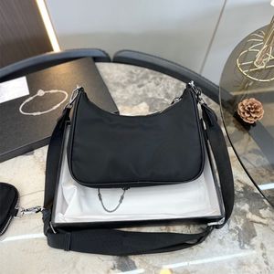 Top Quality Luxo Nylon Designer Bolsa Clássico Pequeno Ombro Bolsas Moda Designer Mulher Dhgate Carteira Bolso de Diseno Pequeno Mens Bag Branco Crossbody Lady Bag