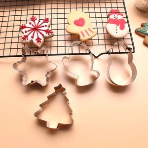 Baking Moulds Stainless Steel Cookie Mold Christmas Cutting Fruit And Vegetable Pressing Tool