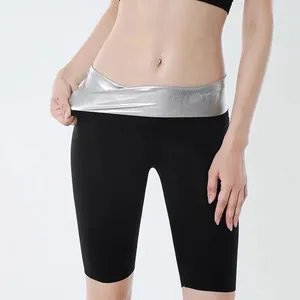 Shorts femininos suando calças para mulheres cintura fina alta elástica correndo exercício yoga emagrecimento leggings