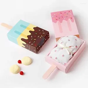 Gift Wrap 10pcs/lot Ice Cream Candy Box Wedding Party Favor Cartoon Treat Boxes Packaging Kids Baby Shower Birthday Decor