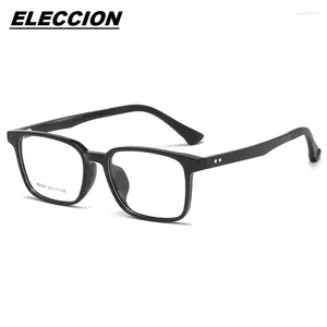 Sunglasses Frames ELECCION High-quality TR90 Square Glasses Frame Men Fashion Myopia Optical Prescription Eyeglass For Women