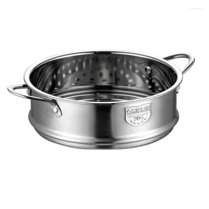 Set di pentole Pentola a vapore in acciaio inossidabile per addensare gli alimenti da 20 cm con doppio orecchio per utensili da cucina al latte per zuppe
