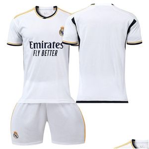 Maglie 2324 Maglia da stadio di casa del Real Madrid per bambini e annunci Consegna in consegna Bambino Abbigliamento premaman Abbigliamento sportivo per bambini Outdo Ottmb