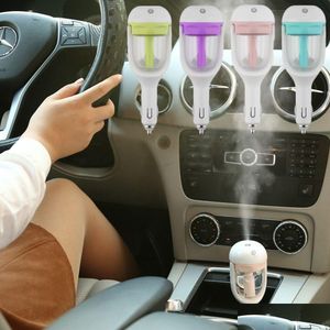 Car Air Freshener Mini Portable Använd luftfuktare Trasonic Essential Atomizer Diffuser Wave Filter Mist Maker Charger Drop Leverans Autom OteB6