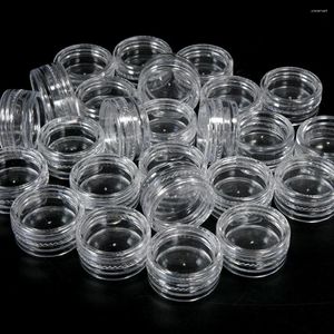 Bottiglie di stoccaggio 50 pz/lotto 5g Campione Barattolo di Crema Trasparente Mini Contenitori Cosmetici Vaso Trasparente Per Nail Art Piccolo