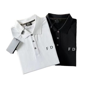 24ss verão novo designer camisa polo clássico negócios high-end simples moda atmosfera elegante qualidade de luxo camisa polo dos homens