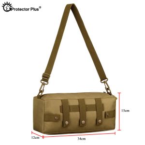 Väskor Protector Plus Tactical Military Shoulder Bag Waterproof Army Crossbody Bag Outdoor Sport Travel Camping Vandring Tillbehörsväska
