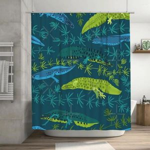 Shower Curtains T Pattern - Blue Curtain 72x72in With Hooks Personalized Lover's Gift