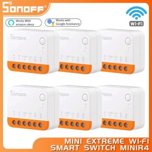 Sterowanie 120pcs Sonoff Mini R4 WIFI Moduł Smart WiFi 2 -Way Switch Smart Home Works R5 Smate Wireless Control Alexa Google Home