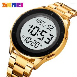 WristWatches Skmei Digital Timing Stopwatch Chronograph Date BARMAT BULM Sunday Night Light On Hour 24-Hour System Countdown 2167