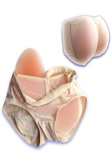Silikon Butt Pads Enhancer False Ass Lyft Fake skinkor vadderade trosor Höft Tryck upp underkläder Bröstform Hudfärg 3192587