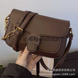 Shoulder Bags High end Small Bag Womens 2023 New Fashion One Crossbody Autumn/Winter Versatile Square H240401