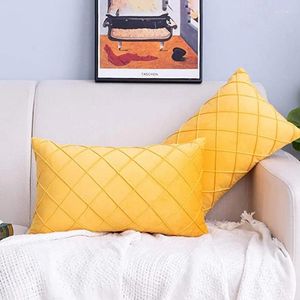Fronha-capas de veludo, conjunto de 2 fronhas decorativas de 12x20 polegadas para sofá, sofá, quarto, carro