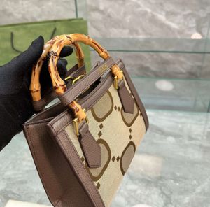 9a tasarımcı diana totes çanta kadın lüksler bambu tote çanta erkek alışveriş çantaları çapraz omuz cüzdan debriyaj kadın çantası 22155