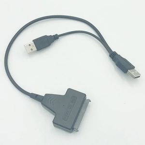 2024 Новый портативный USB2.0 к кабелю адаптера SATA 2,5 дюйма кабеля жесткого драйвера 3,5 дюйма 7+15 кабель адаптера жесткого диска для HDD/SSD ноутбук Hardfor