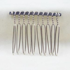 Hair Clips 200PCS 10 Teeth Metal Alloy Iron Combs Base Setting For Women DIY Jewelry Making