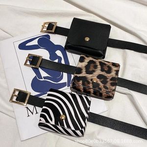 Сумки на ремне, женская поясная сумка, 2024, женская маленькая сумка с леопардовым принтом в Гуанчжоу, сумка с животным узором